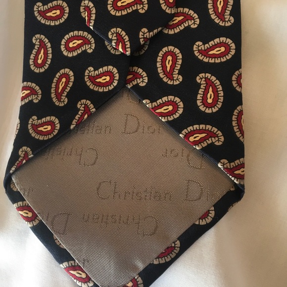 Christian Dior authentic silk tie - Picture 3 of 5